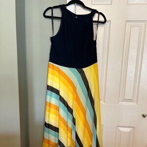 Studio One Sleeveless Multicolor Maxi Dress